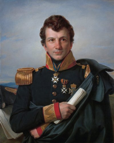 Porträt von Johannes van den Bosch von Cornelis Kruseman